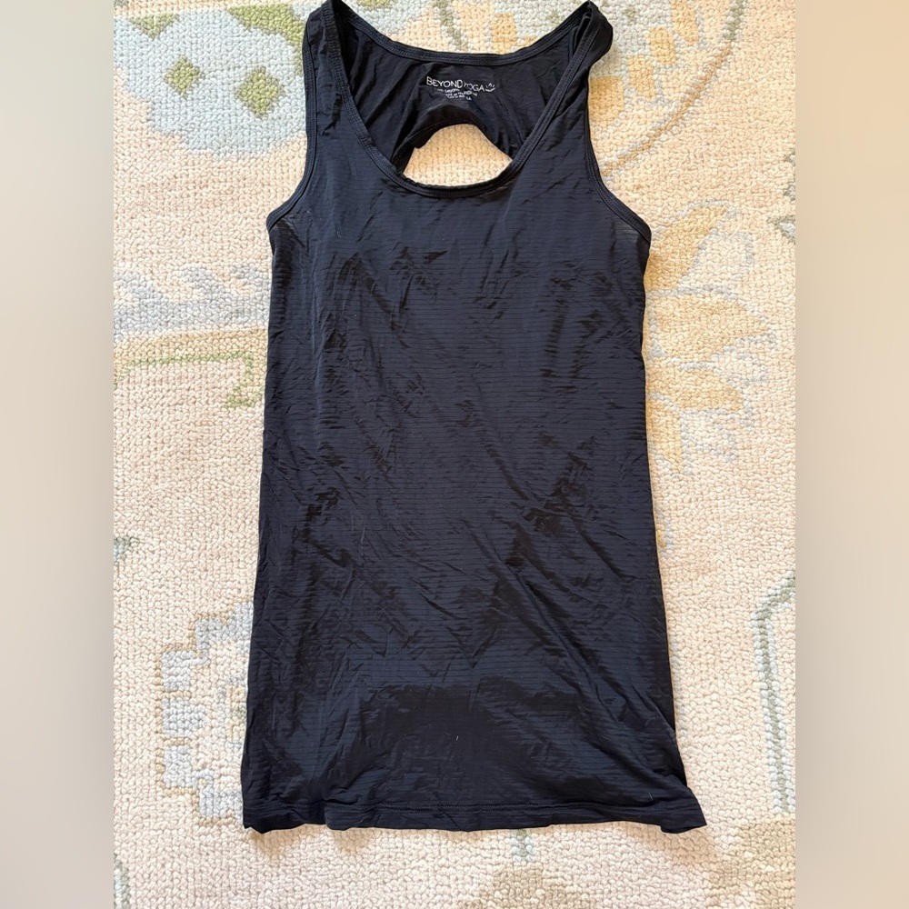 Beyond Yoga Black Racerback Tank Top